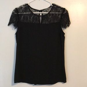 Black lace top